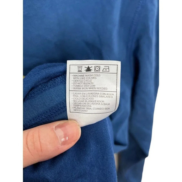 Nike Fit-Dry ACG Long Sleeve T-Shirt Blue Size Small Cotton Blend Crewneck Men’s - Picture 5 of 5